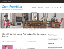 Tablet Screenshot of commissionforafrica.org
